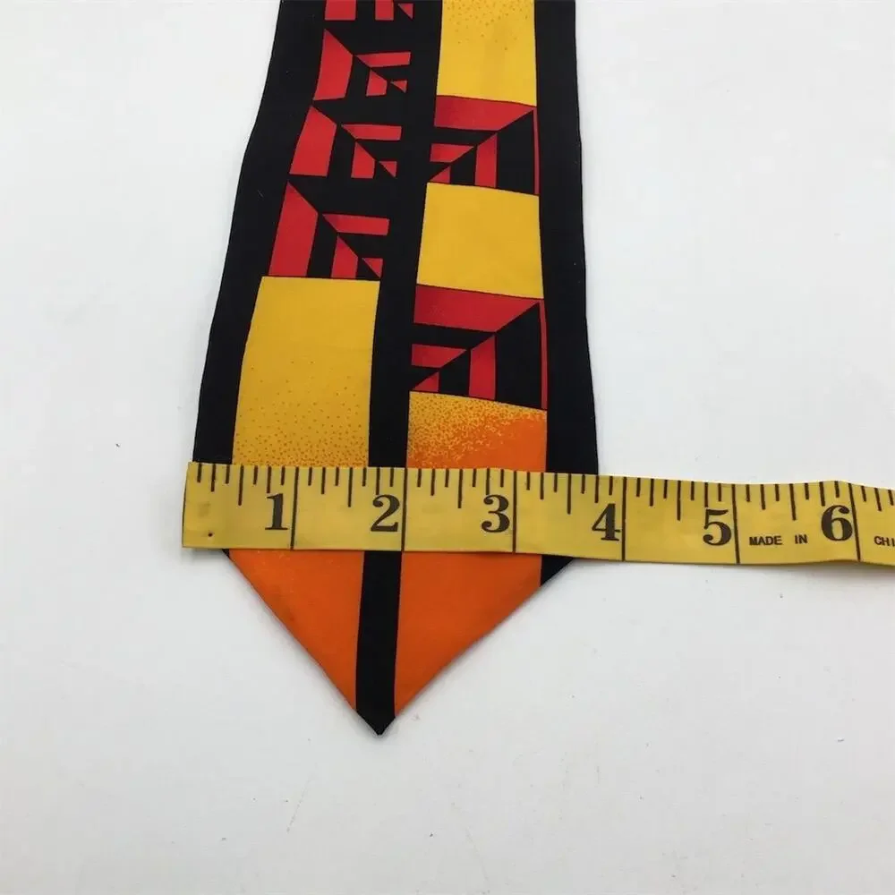 Rush Limbaugh Men's Red Geometric‎ Silk Designer Tie